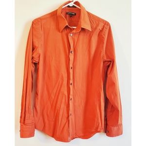 Men's Express dress shirt 1MX modern fit orange M